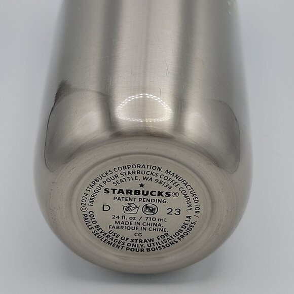 Starbucks 24 oz Cold Tumbler Stainless Double Wall Sip or Straw Lid SPRING Print - Picture 14 of 15